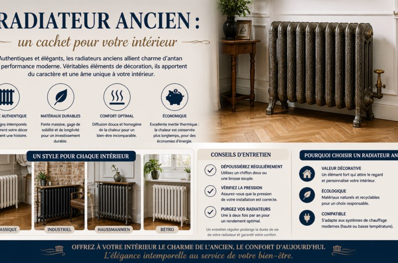 Radiateur ancien : un cachet pour votre intérieur