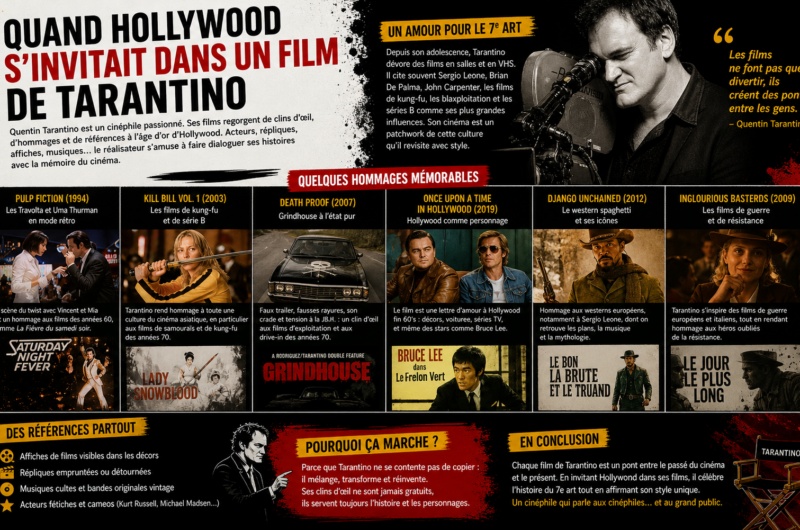 Quand Hollywood s’invitait dans un film de Tarantino