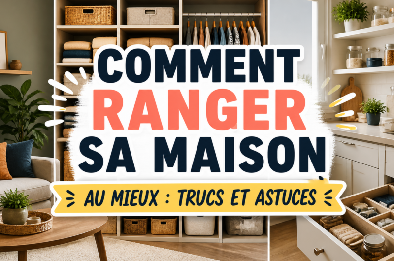 Comment ranger sa maison au mieux : trucs et astuces