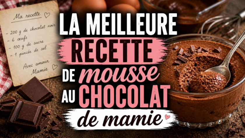 La meilleure recette de mousse au chocolat de mamie