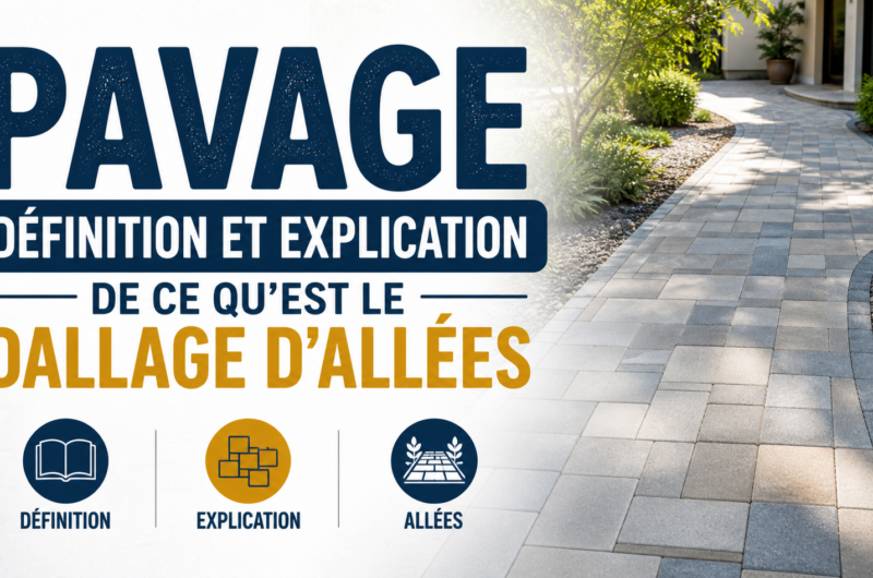 Pavage, définition et explication de ce qu’est le dallage d’allées