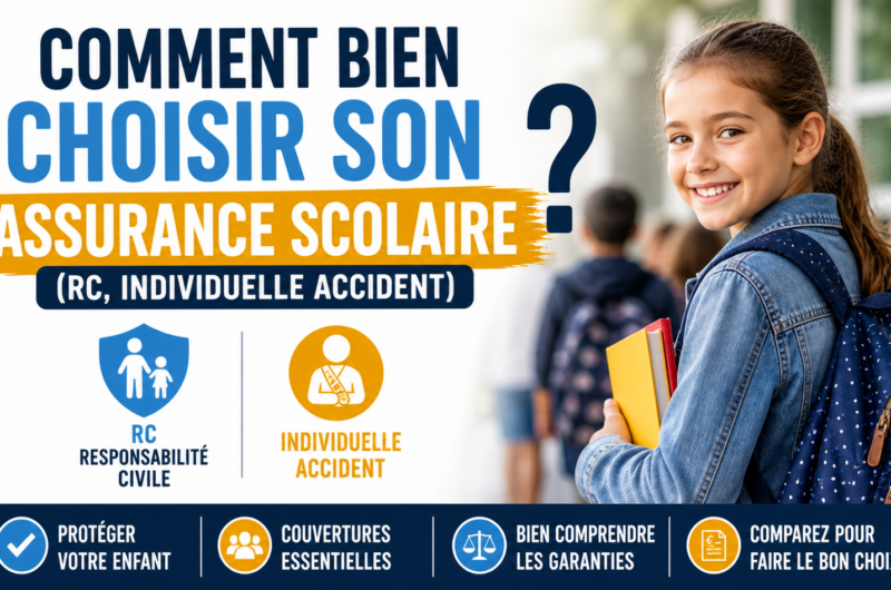 Comment bien choisir son assurance scolaire (RC, individuelle accident) ?
