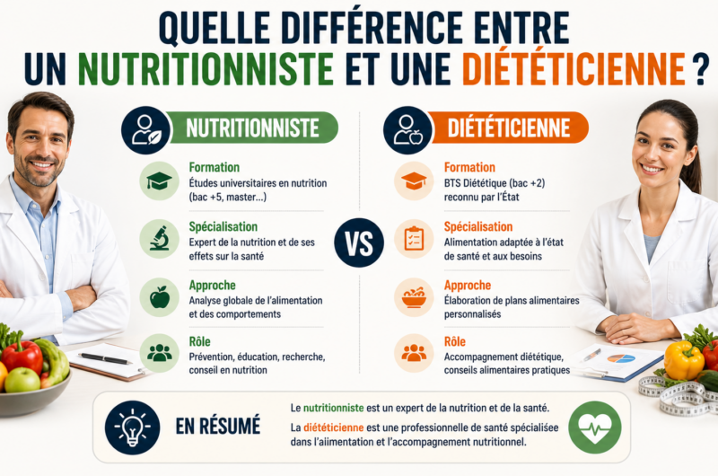 Quelle différence entre un nutritionniste et une diététicienne ?