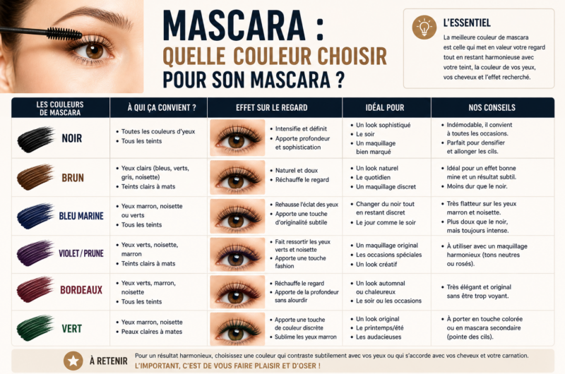 Mascara : quelle couleur choisir pour son mascara ?