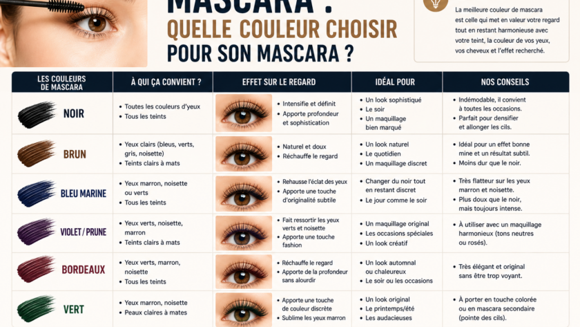 Mascara : quelle couleur choisir pour son mascara ?