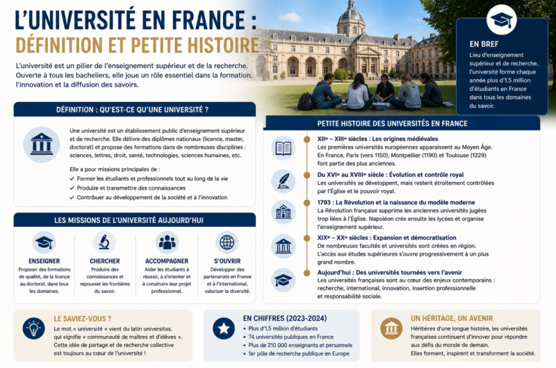 Université en France : Définition et petite Histoire