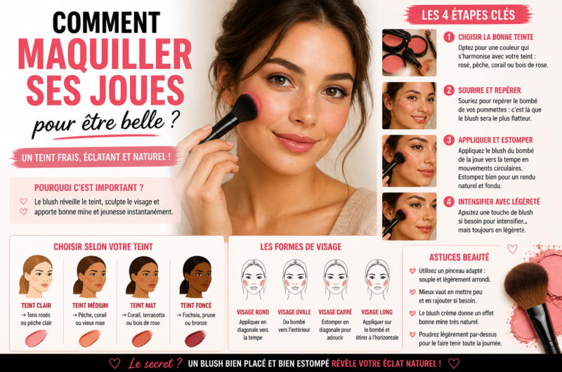 Comment maquiller ses joues pour être belle ?