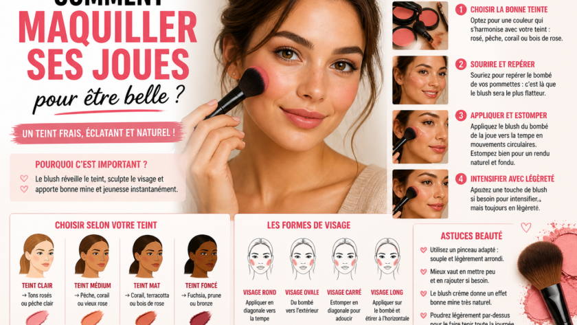 Comment maquiller ses joues pour être belle ?